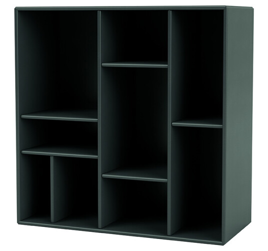 Montana COMPILE dekorativ hylle 69,6x69,6 cm Black jade 163