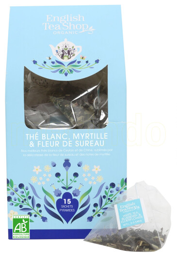 English Tea Shop White Tea, Blueberry & Elderflower Tea Ø - 15 Poser English Tea Shop White Tea, Blueberry & Elderflower Tea Ø - 15 Poser