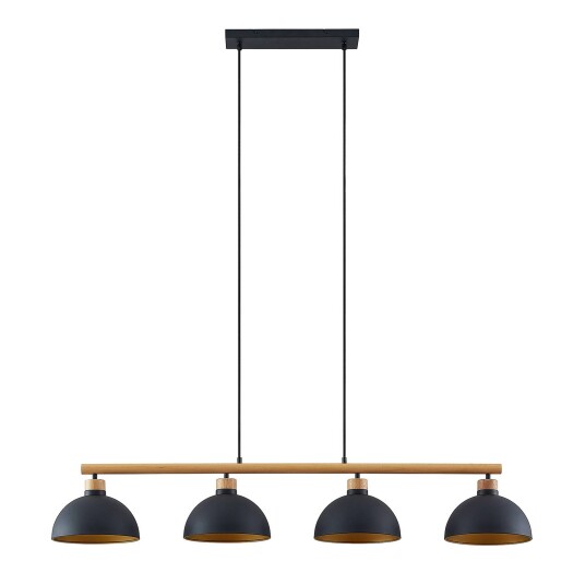Lindby Tirzana hengelampe, 4 lyskilder, svart Lindby Tirzana hengelampe, 4 lyskilder, svart