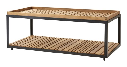 Cane-line Level bordplatesett til Sofabord, Teak, 120x60
