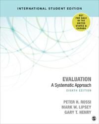 Evaluation - International Student Edition Av Peter H. Rossi, Mark W. Lipsey, Gary T. Henry