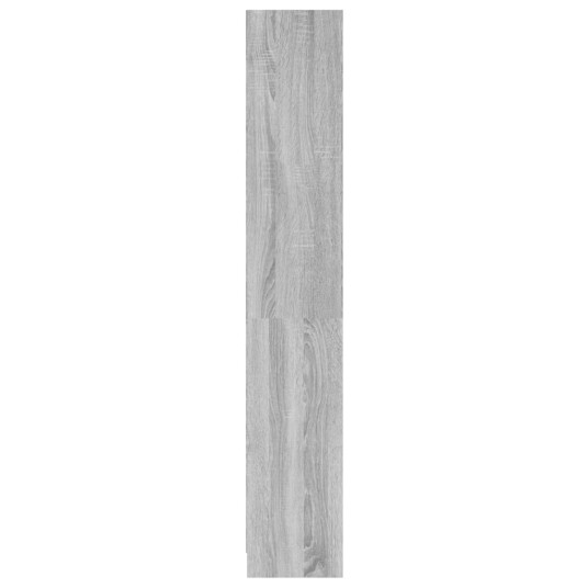vidaXL Bokhylle 4 etasjer gr? sonoma 60x24x142 cm konstruert tre