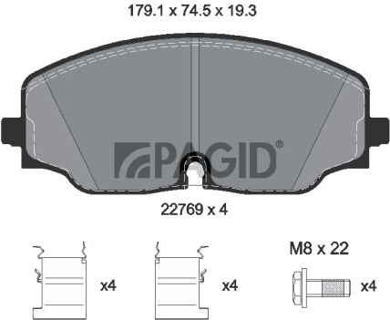 PAGID T2794N Bremseklosser
