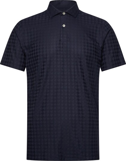 PUMA Golf Mattr Houndstooth Polo Navy XXL