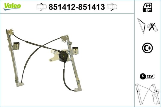 Vindusheis VALEO 851412