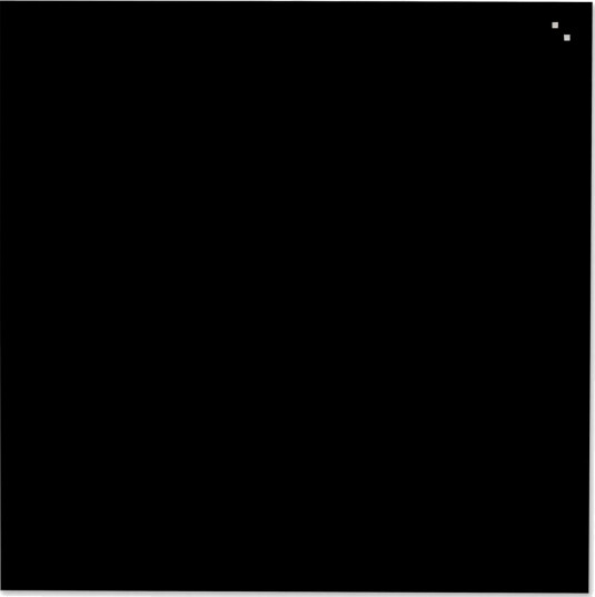 Glasstavle Naga Magnetisk 100X100 Cm, Svart