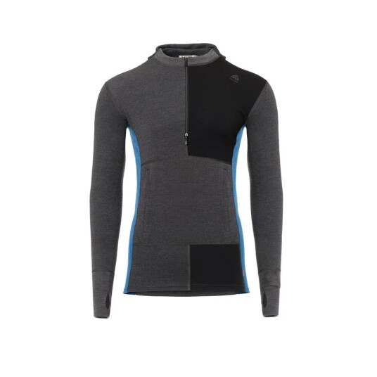 Aclima WarmWool Hoodsweater w/zip (M) herre - Str. M