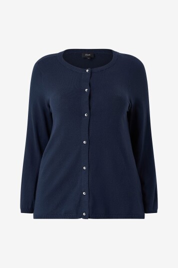 Zizzi Kardigan caElla L/S Blå