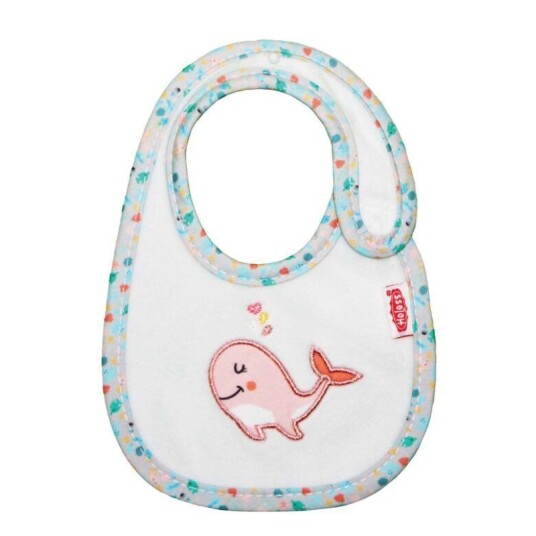 Heless Babydukke Utstyr Smekke m/ hvalmotiv