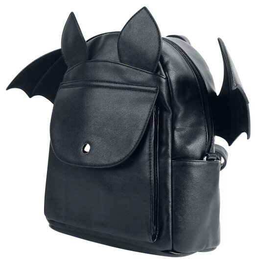 Banned Alternative Goth Mini ryggsekker Flaggermus Damer svart