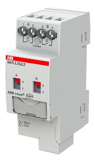 ABB 2CDG110257R0011 Bryteraktuator KNX 230V 10 A Maks. antall omkoblingskontakter: 2 Elfordeling & strømforsyning