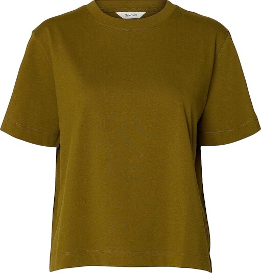 Selected Women T skjorte slfEssential SS Boxy Natur Selected Women T skjorte slfEssential SS Boxy Natur