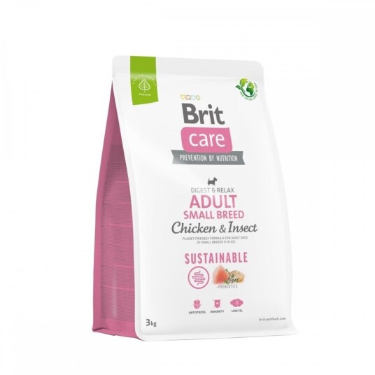 Brit Care Hundemat 3 kg Kylling & Insekt for Voksne Små Raser