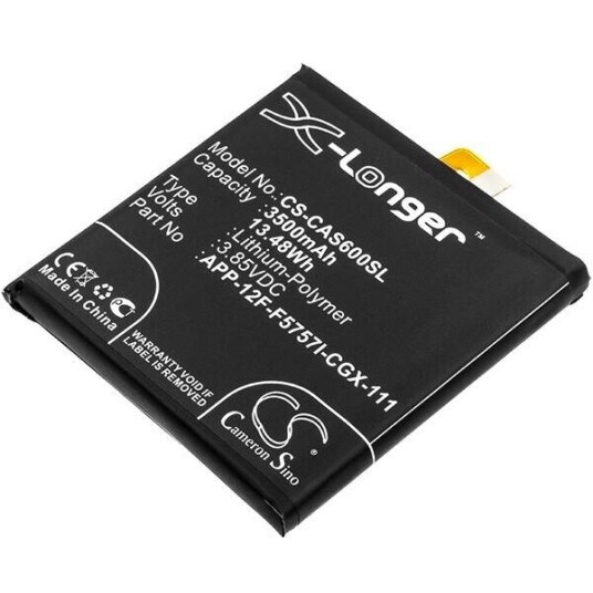CAT S60 batteri (3500 mAh 3.85 V, Sort) CAT S60 batteri (3500 mAh 3.85 V, Sort)