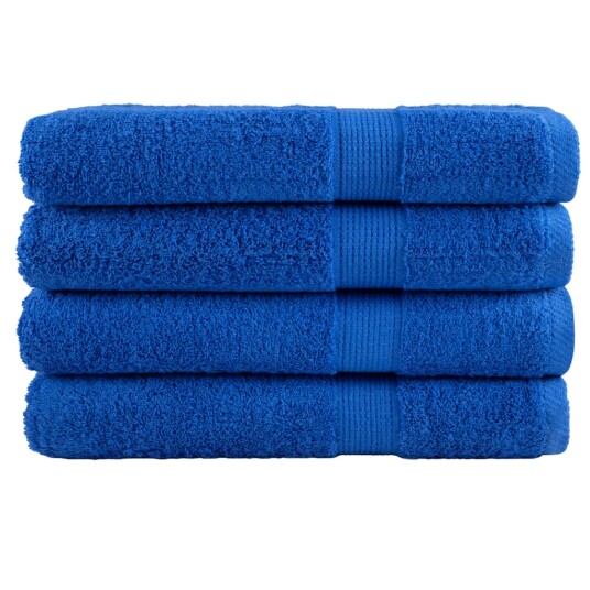 Premium håndklær SOLUND 4 stk blå 100x200 cm 600gsm Premium håndklær SOLUND 4 stk blå 100x200 cm 600gsm