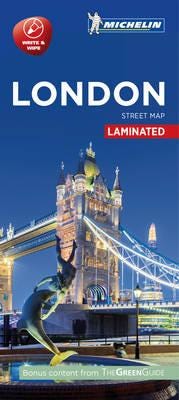 London  Michelin City Map 9201  Laminated City Plan