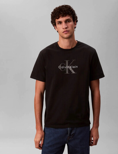 Calvin Klein Jeans Ss Hero Monologo Tee 20S - Black - M