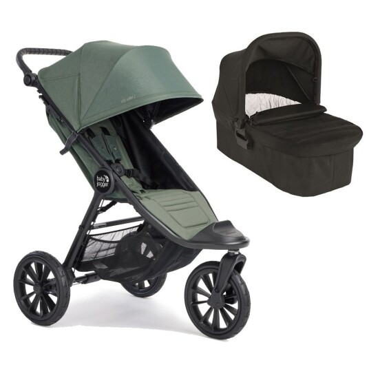 Vogn Babyjogger City Elite 2 Briar Green + Liggedel Jet Black