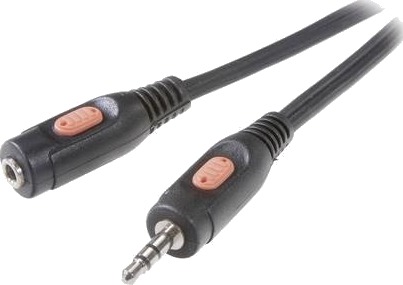 Speaka Professional Sp 7869784 3.5Mm Hankjønn 3.5Mm Hunkjønn 5 M Svart
