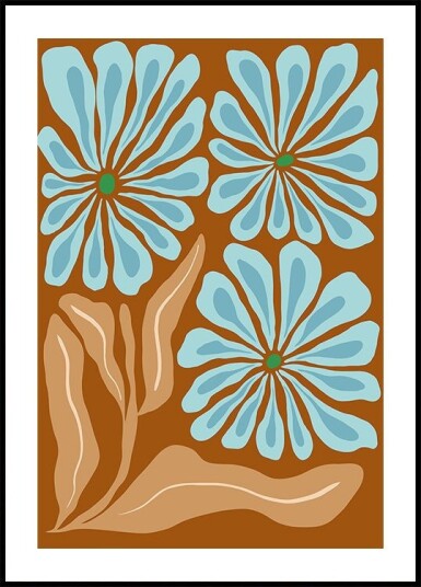 Amber Blooms Plakat Plakat / 100x150cm