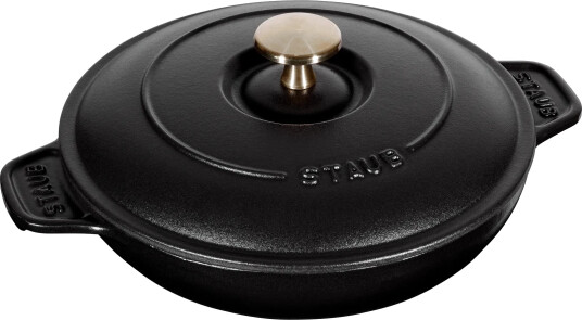 STAUB Staub ovnsform støpejern med lokk rund Ø20 cm Svart