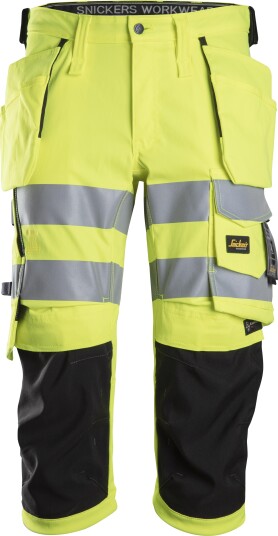 Snickers Workwear 6138 Piratbukse varsel gul/svart Varsel Gul/Svart Klær