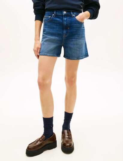 Tommy Jeans Mom Short Bj8155 Blue 31
