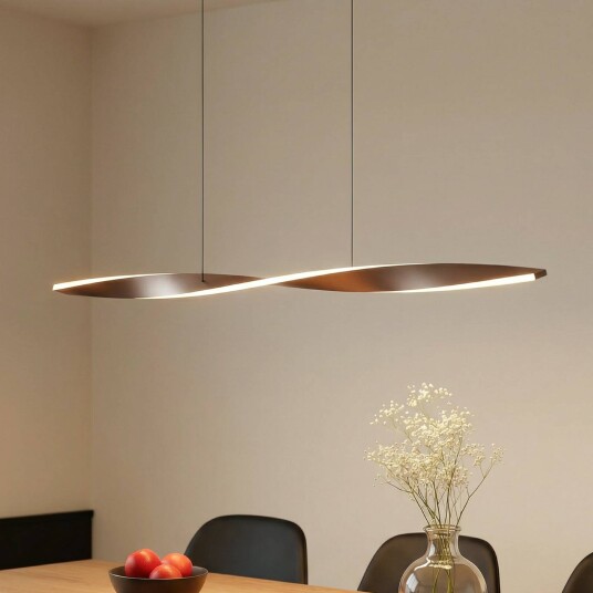 Pendellampe Jaren Lindby Brun / rust Stue / spisestue Metall Moderne