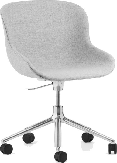 Normann Copenhagen Hyg Kontorstol med Hjul Trukket Aluminium/ Synergy LDS16