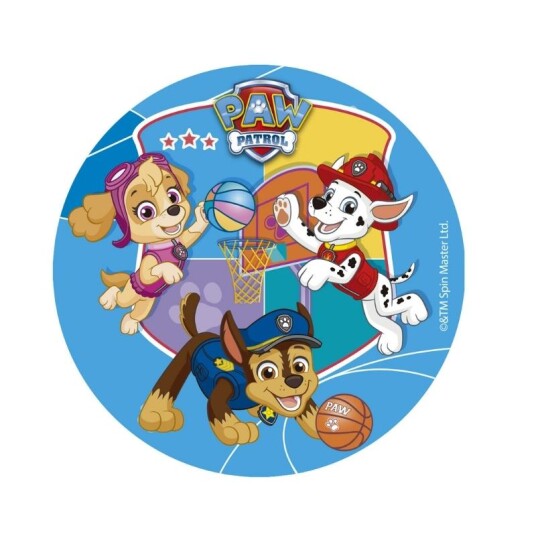 Kakebilde Uten Sukker Paw Patrol Blå 15,5 Cm 