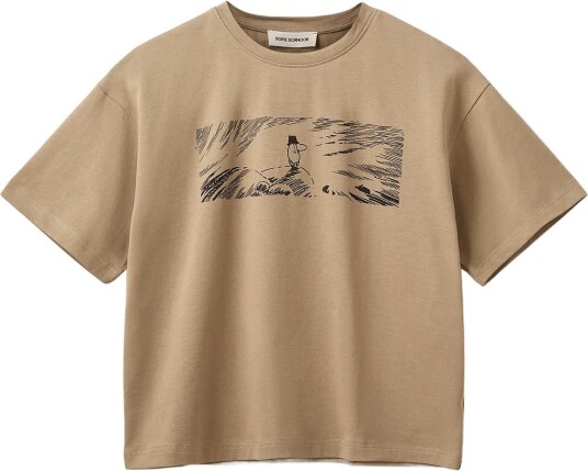 Sofie Schnoor Verinasw Moomin Boxy T Shirt Beige M