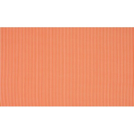 Diverse Minimals Bomullspoplinstoff Print 333 Stripe Oransje 145cm 50cm