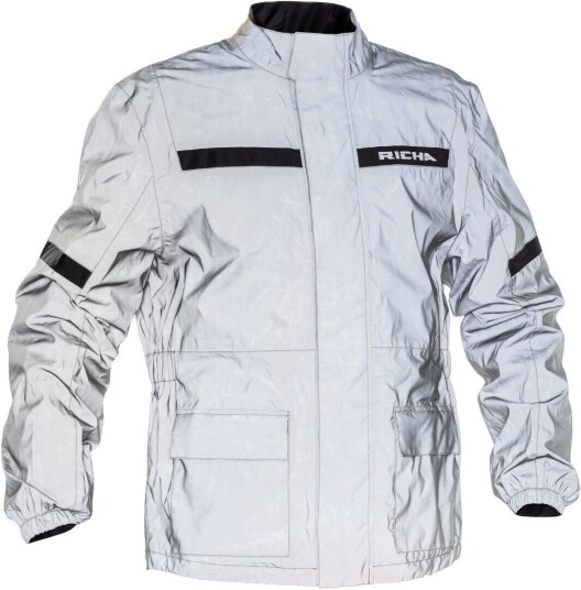 Richa Rain Flare Motorsykkel Rain Jacket M Svart Sølv