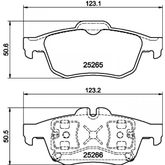 Bremseklosser HELLA 8DB 355 017 341