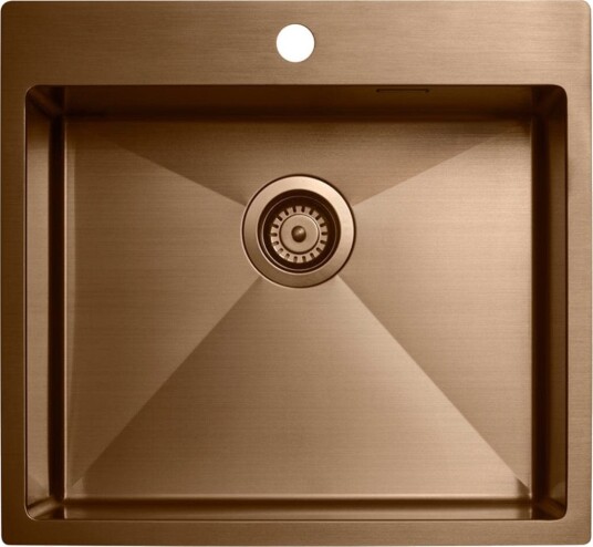 Tapwell Ta5540 PVD Kjøkkenvask B55xd51cm Copper Look (TA-9422651)