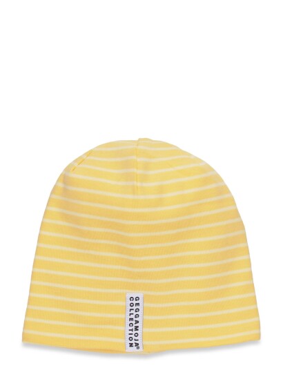 Geggamoja Topline Cap Striped Yellow 56/589Y/VUXEN