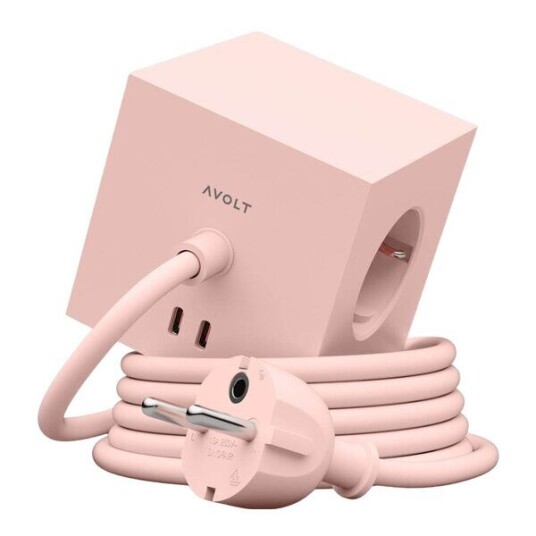 Avolt Grenuttak Square 1 USB C 3 m New Pink Avolt Grenuttak Square 1 USB C 3 m New Pink
