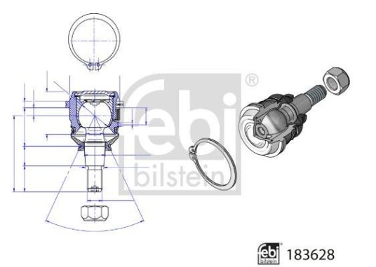 Bærekule FEBI BILSTEIN 183628