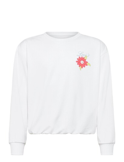 Levi"s Levi"s® Bubble Hem Long Sleeve Top White 176 Levi"s Levi"s® Bubble Hem Long Sleeve Top White 176