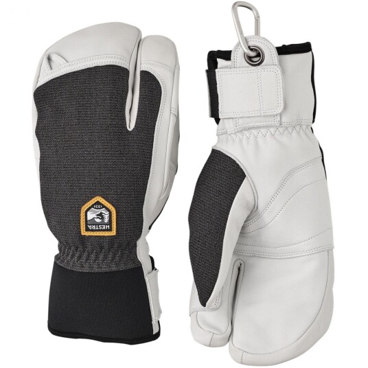 Hestra Army Leather Patrol, 3-finger Skihansker, Charcoal 8