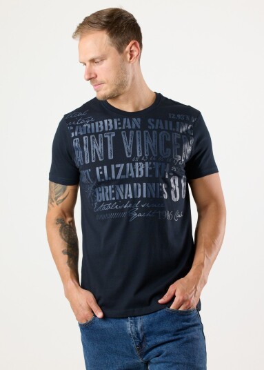 Saint Vincent Grenada Tee Navy S T-Shirts
