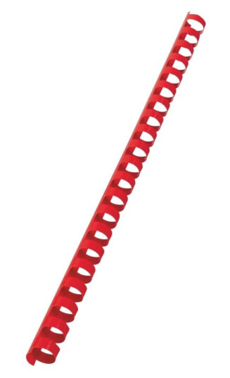 Gbc Combbind 14 Mm 21 Ringer A4 210 X 297 Mm 125 Ark Rød 100 Stk Plastbindekam For P/N: 2101435 4400399 Ib271106 Ib271717