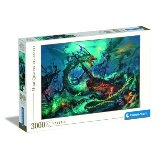 Clementoni Puslespill 3000 Brikker The Underwater Battle