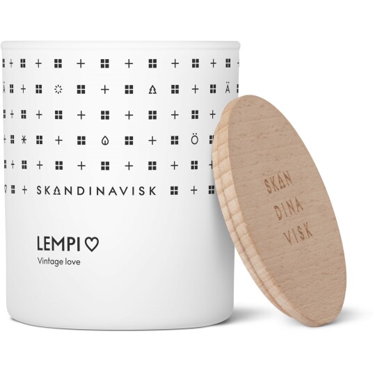 Skandinavisk Lempi duftlys med lokk 200 g