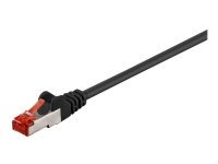 MicroConnect - Nettverkskabel - RJ-45 (hann) til RJ-45 (hann) - 25 m - 6 mm - foliebelagt uskjermet tvinnet kabelpar (F/UTP) - CAT 6 - halogenfri, rund, uten hindringer, flertrådet - svart