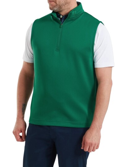 FootJoy Half Zip Vest   Green   M
