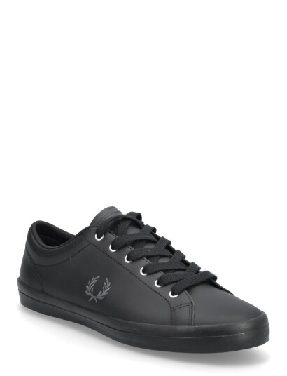 Fred Perry Baseline Leather Black 39
