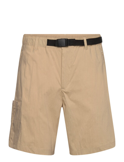 Anerkjendt Akjan Tec Grosgrain Belt Shorts - Beige - S