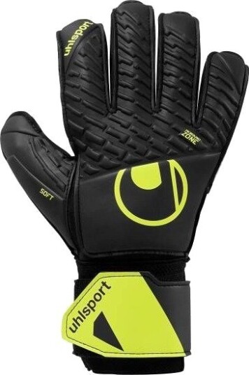 Uhlsport Keeperhansker Fangmaschine Soft Flex Frame   Svart/gul Barn størrelse 6½