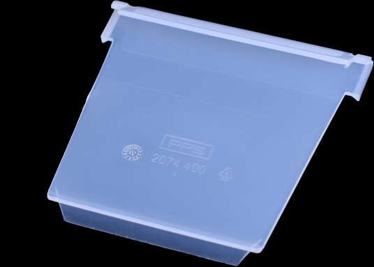 Pps 2074400 Avdeler Vinklet, Transparent Type 2074: 150 × 150 mm, 10-Pakning